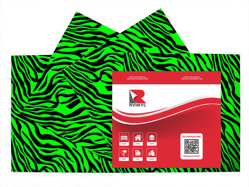 neon tiger animal print Craft Vinyl Sheet Pack