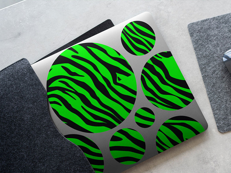 neon tiger animal print DIY Laptop Stickers