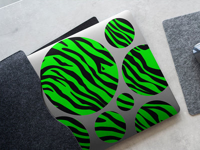 neon tiger animal print DIY Laptop Stickers