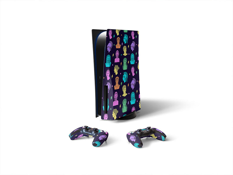 neon titans greco roman Sony PS5 DIY Skin