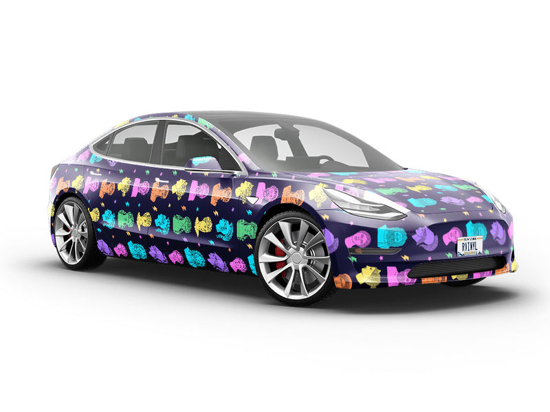 Neon Titans Greco Roman Vehicle Vinyl Wrap