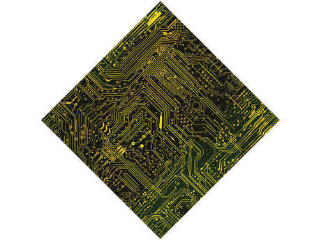 Neon Yellow Technology Vinyl Wrap Pattern~Rwraps Series 914 Digitally Printed Vinyl Wrap~0