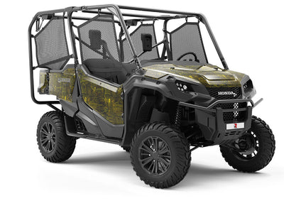 Neon Yellow Technology Utility Vehicle Vinyl Wrap