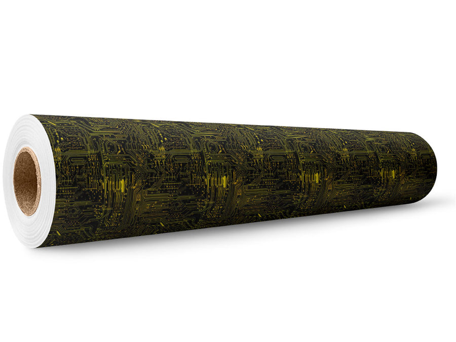 Neon Yellow Technology Wrap Film Wholesale Roll~Rwraps Series 914 Digitally Printed Vinyl Roll~5