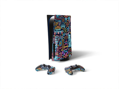 neon york  Sony PS5 DIY Skin