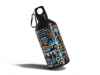 neon york  Water Bottle DIY Stickers