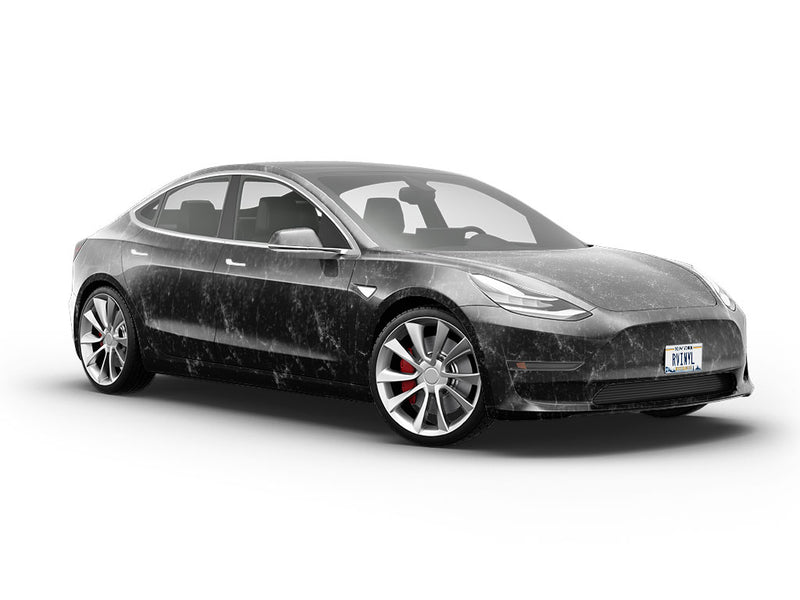 Nero Marquina-Black Marble Vehicle Vinyl Wrap