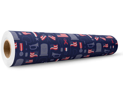 Never Forgotten Americana Wrap Film Wholesale Roll~Rwraps Series 914 Digitally Printed Vinyl Roll~5