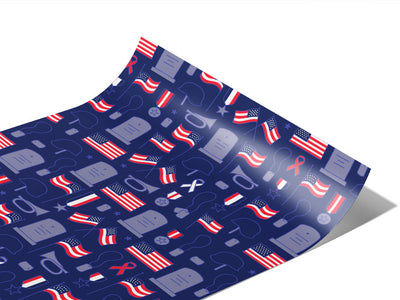 Never Forgotten Americana Vinyl Wraps~Rwraps Series 914 Digitally Printed Vinyl Wrap~1