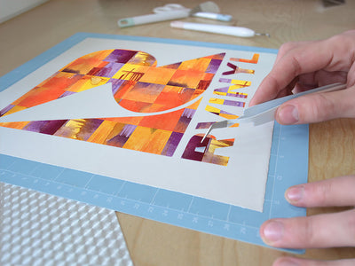 never give up watercolor Easy Weed Craft Vinyl