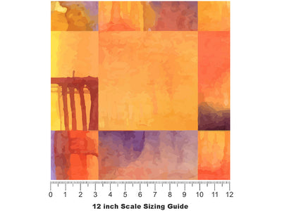Never Give Up Watercolor Vinyl Film Pattern Size 12 inch Scale~Rwraps Never Give Up Watercolor Sizing Chart~2