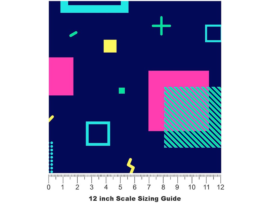 New Medium Abstract Vinyl Film Pattern Size 12 inch Scale~Rwraps New Medium Abstract Sizing Chart~2