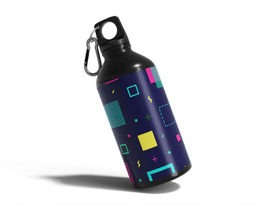 new medium abstract geometric Water Bottle DIY Stickers