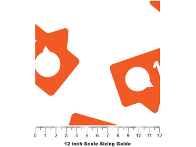 New Message Technology Vinyl Film Pattern Size 12 inch Scale~Rwraps New Message Technology Sizing Chart~3
