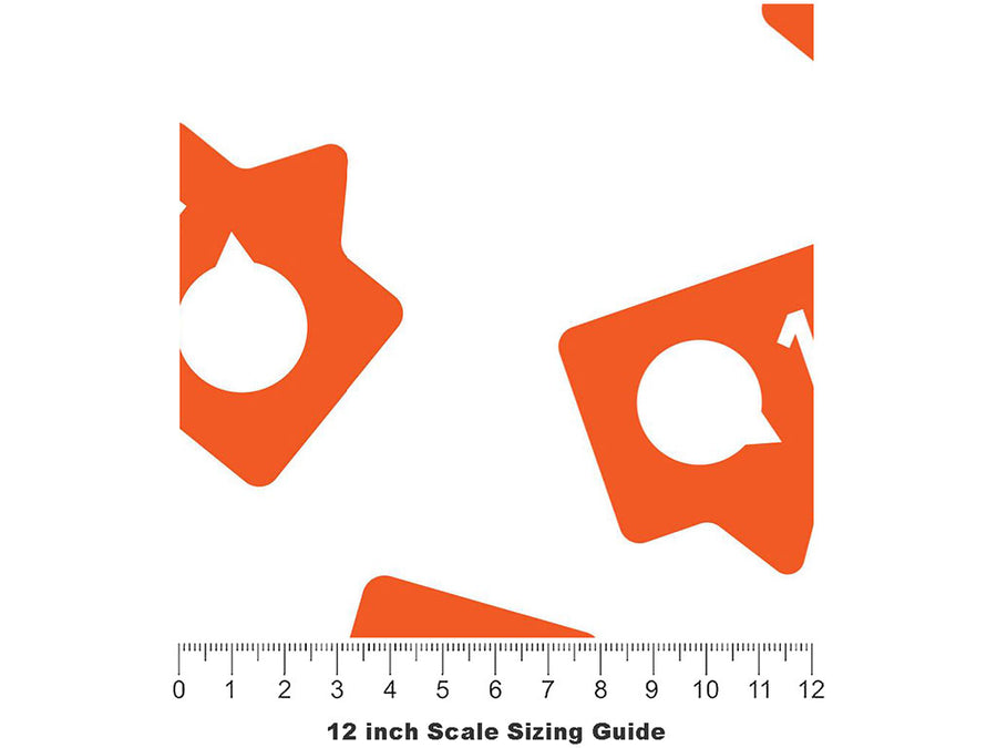 New Message Technology Vinyl Film Pattern Size 12 inch Scale~Rwraps New Message Technology Sizing Chart~3