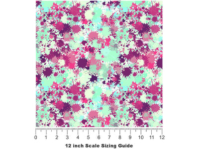 New Pleasure Paint Splatter Vinyl Film Pattern Size 12 inch Scale~Rwraps New Pleasure Paint Splatter Sizing Chart~2
