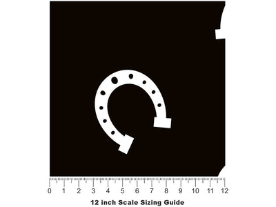 New Shoes Cowboy Vinyl Film Pattern Size 12 inch Scale~Rwraps New Shoes Cowboy Sizing Chart~2