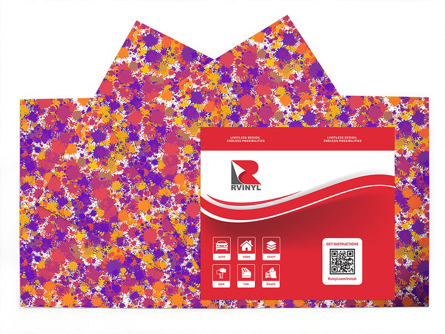 new thing paint splatter Craft Vinyl Sheet Pack