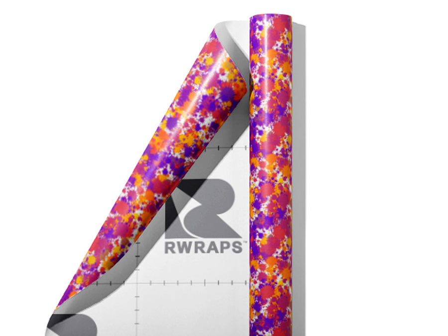 New Thing Paint Splatter Wrap Film Sheets~Rwraps Series 914 New Thing Paint Splatter Scrolled Sheet~3