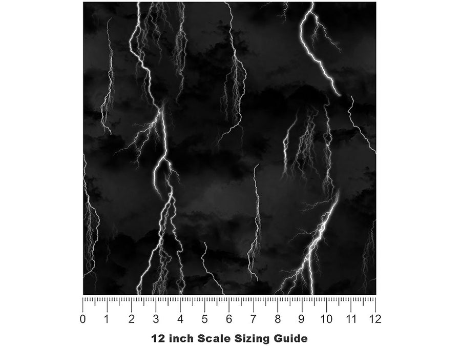 New York Blackout Sky Vinyl Film Pattern Size 12 inch Scale~Rwraps New York Blackout Sky Sizing Chart~2