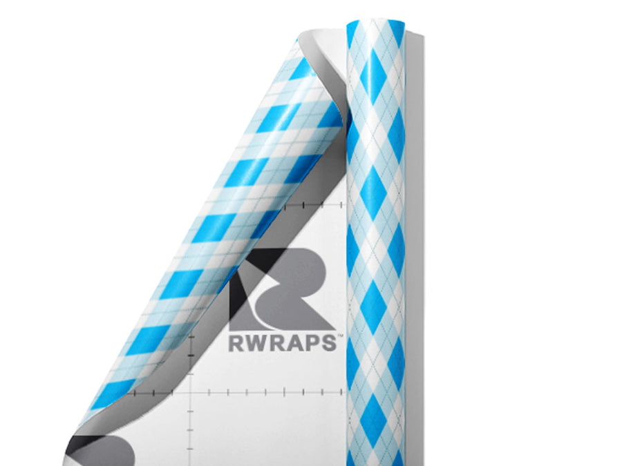 Nice and Tidy Argyle Wrap Film Sheets~Rwraps Series 914 Nice and Tidy Argyle Scrolled Sheet~3