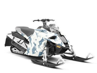 Nice Hare Animal Custom Wrapped Snowmobile