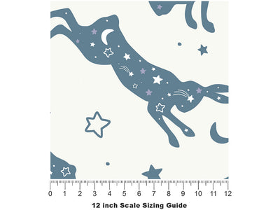 Nice Hare Animal Vinyl Film Pattern Size 12 inch Scale~Rwraps Nice Hare Animal Sizing Chart~2
