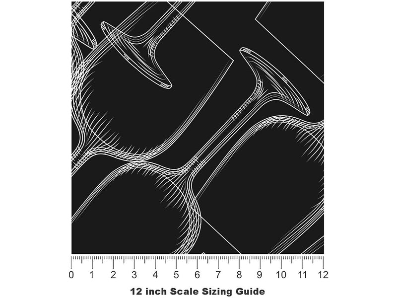 Nice Stems Alcohol Vinyl Film Pattern Size 12 inch Scale~Rwraps Nice Stems Alcohol Sizing Chart~2