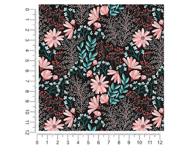 night blossoms floral 1ft x 1ft Craft Sheets