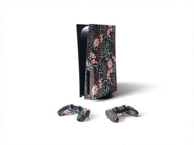 night blossoms floral Sony PS5 DIY Skin