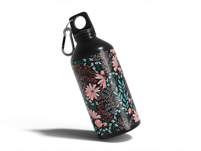 night blossoms floral Water Bottle DIY Stickers