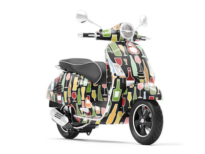 NIght Cap Alcohol Vespa Scooter Wrap Film