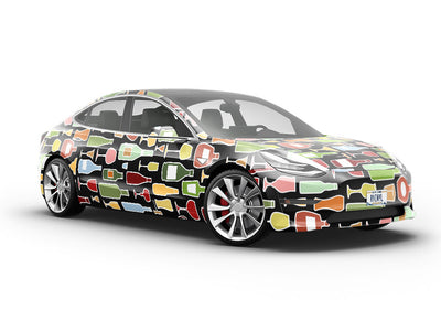NIght Cap Alcohol Vehicle Vinyl Wrap