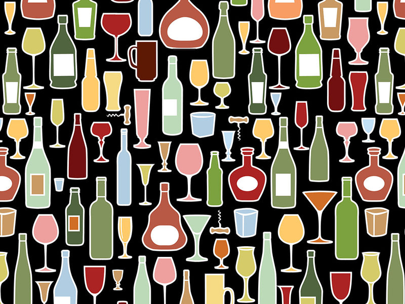 NIght Cap Alcohol Vinyl Wrap Pattern~Rwraps Series 914 Digitally Printed Vinyl Wrap~0