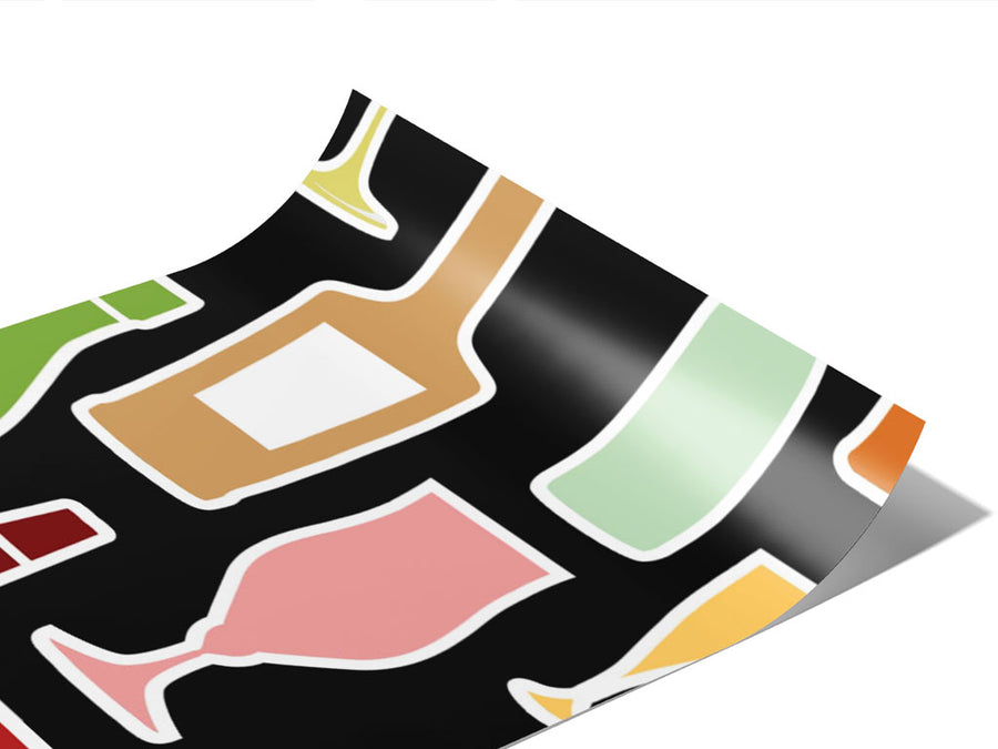 NIght Cap Alcohol Vinyl Wraps~Rwraps Series 914 Digitally Printed Vinyl Wrap~0