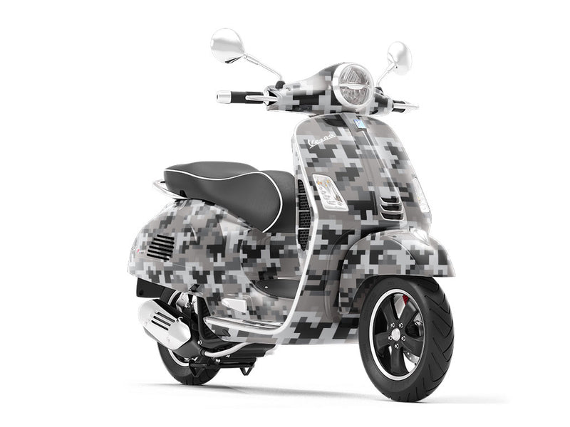 Night Hunt Pixel Vespa Scooter Wrap Film