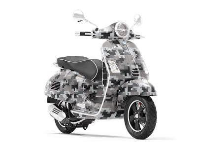 Night Hunt Pixel Vespa Scooter Wrap Film