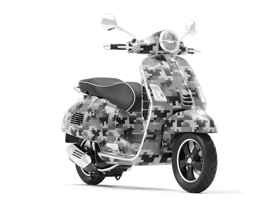 Night Hunt Pixel Vespa Scooter Wrap Film