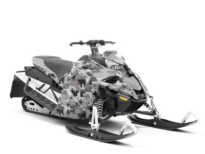 Night Hunt Pixel Custom Wrapped Snowmobile