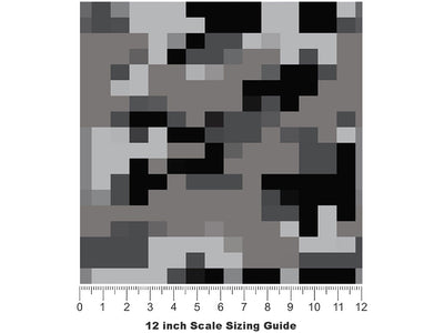 Night Hunt Pixel Vinyl Film Pattern Size 12 inch Scale~Rwraps Night Hunt Pixel Sizing Chart~2