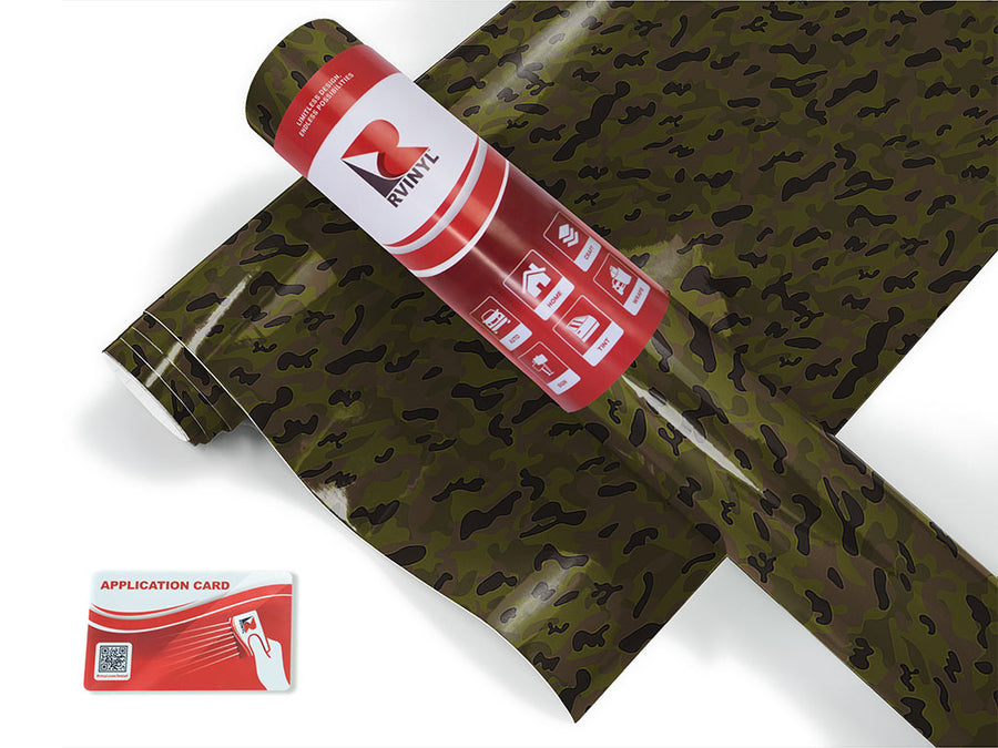 night seaweed camouflage Craft Vinyl Roll