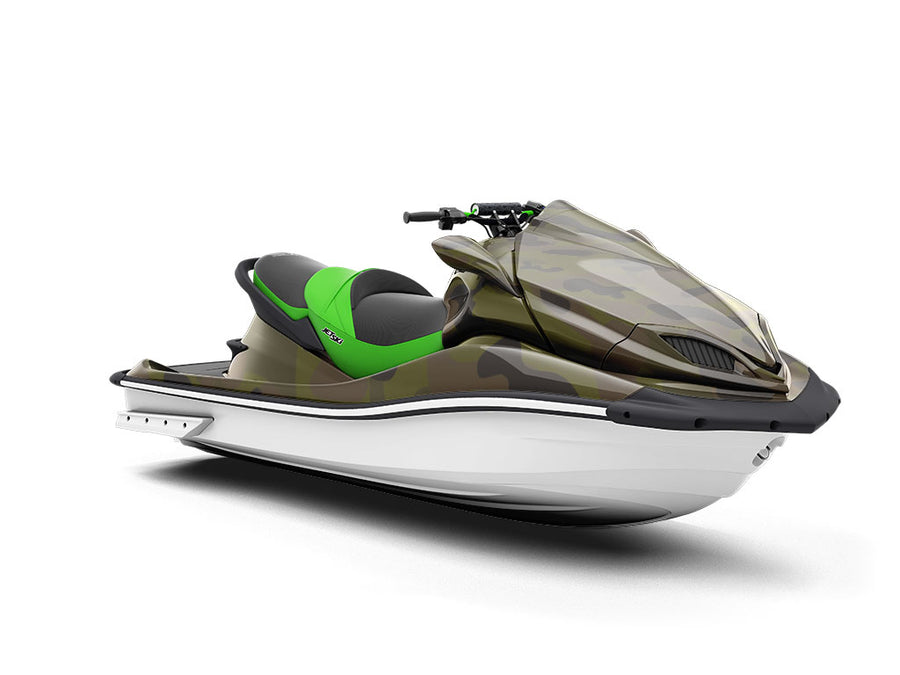 Night Seaweed Camouflage Jet Ski Vinyl Customized Wrap
