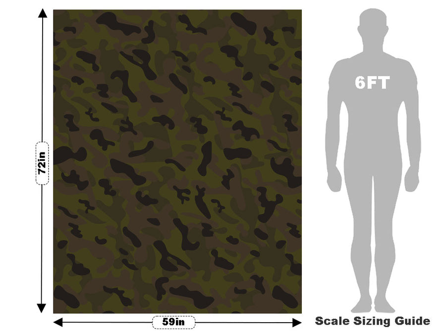Night Seaweed Camouflage Vehicle Wrap Scale~Rwraps Series 914 Night Seaweed Camouflage Measurements~2