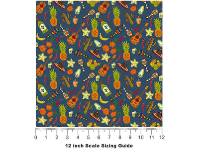 Nighttime Celebrations Day of the Dead Vinyl Film Pattern Size 12 inch Scale~Rwraps Nighttime Celebrations Day of the Dead Sizing Chart~2