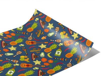 Nighttime Celebrations Day of the Dead Vinyl Wraps~Rwraps Series 914 Digitally Printed Vinyl Wrap~0