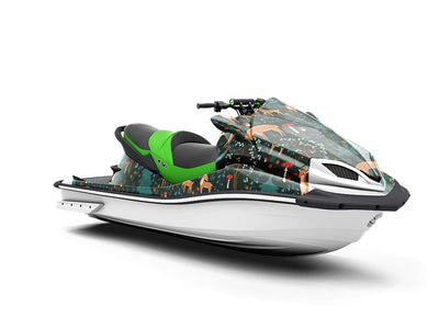 Nighttime Grazing Animal Jet Ski Vinyl Customized Wrap
