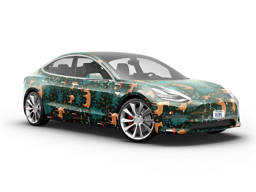 Nighttime Grazing Animal Vehicle Vinyl Wrap