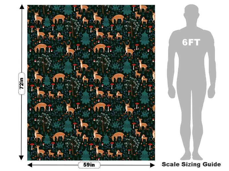 Nighttime Grazing Animal Vehicle Wrap Scale~Rwraps Series 914 Nighttime Grazing Animal Measurements~1