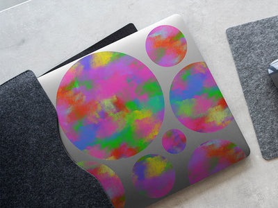 nineties flashback tie dye DIY Laptop Stickers