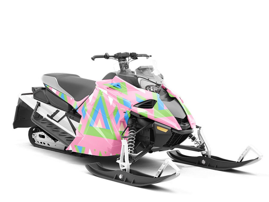 Nineties Forties Art Deco Custom Wrapped Snowmobile